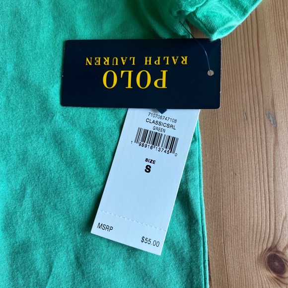 Polo Ralph Lauren Classic Fit Crewneck Green T‎ Shirt Mens Small New - Picture 3 of 4